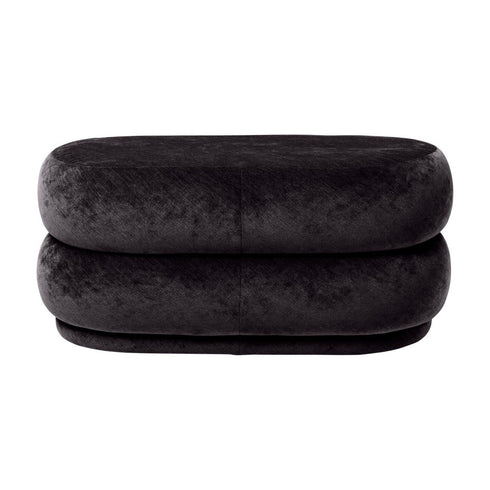 Oval Pouf With 2 Levels